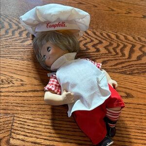 Cambells soup Chef Doll Costume with Red and White Outfit